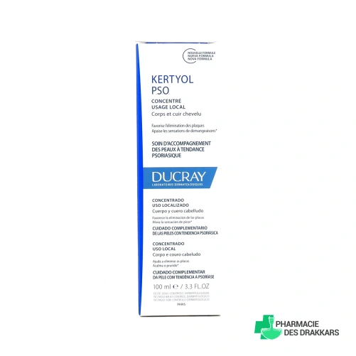 Ducray Kertyol PSO Concentré Usage Local Psoriasis - Vue 360°