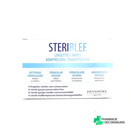 Steriblef Lingettes Stériles Hygiène Oculaire