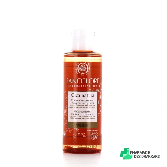 Sanoflore Cica Natura Huile Multi-Correction Marques & Vergetures Bio