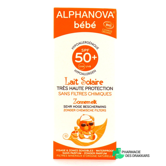 Alphanova Bébé Lait Solaire Bio SPF 50+