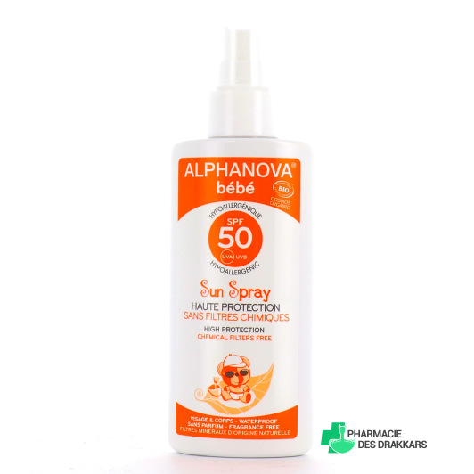 Alphanova Bébé Spray Solaire Bio SPF 50