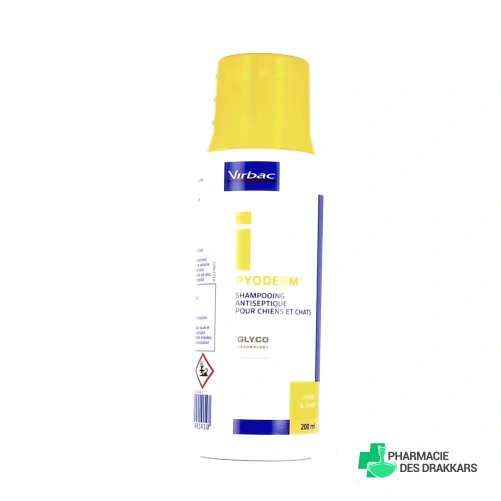 Virbac Pyoderm Shampooing Antiseptique pour Chiens et Chats