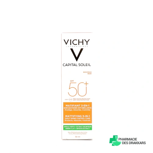 Vichy Capital Soleil Soin Matifiant 3-en-1 SPF 50+