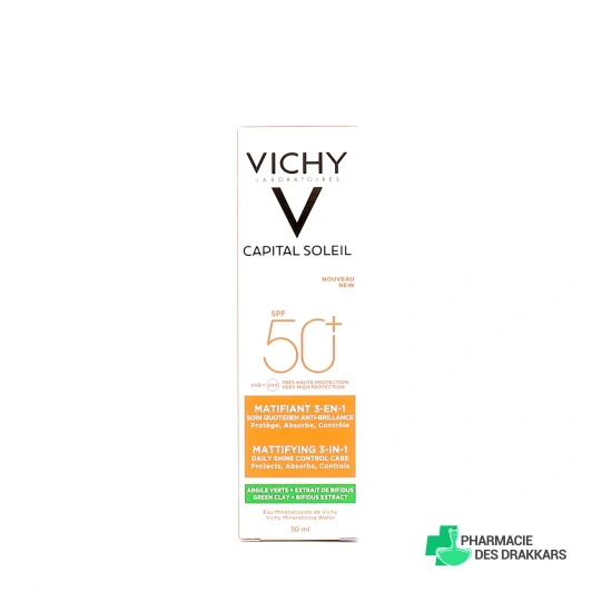 Vichy Capital Soleil Soin Matifiant 3-en-1 SPF 50+