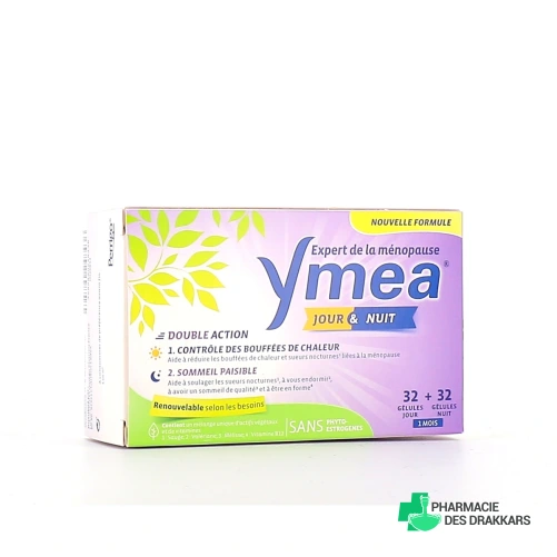 Ymea Ménopause Jour et Nuit - 64 ou 128 gélules