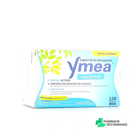 Ymea ménopause ventre plat 128 gélules
