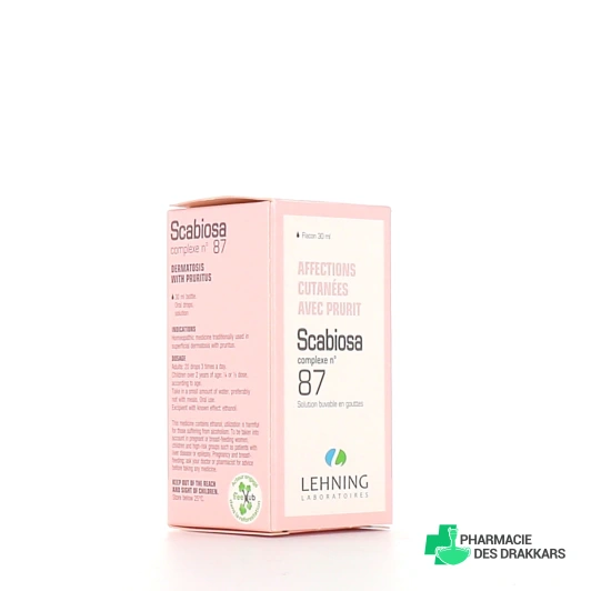 Lehning Scabiosa Complexe 87 Solution buvable en gouttes 30 ml