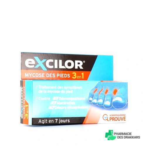 Excilor Mycose Pied 3-en-1