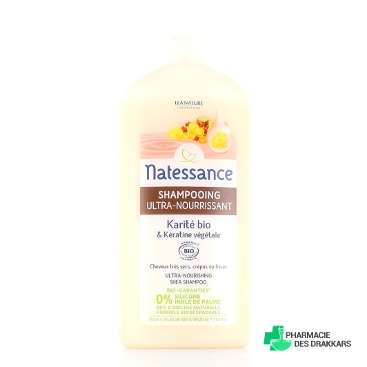 Natessance Shampooing Ultra-Nourrissant Karité Kératine