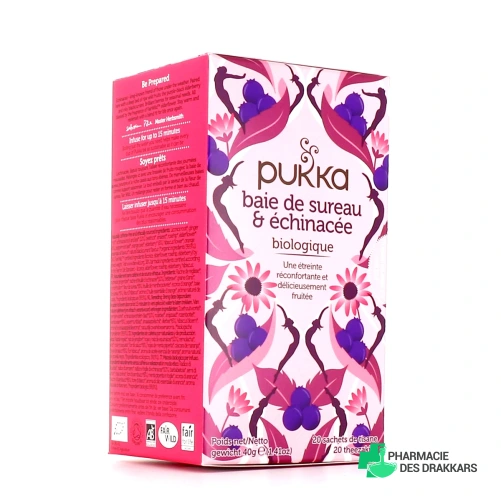 Pukka Infusion Baie de Sureau & Echinacée Bio