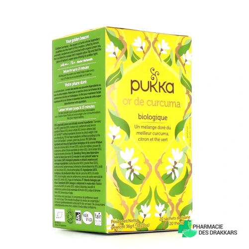 Pukka Thé Vert Or de Curcuma Bio