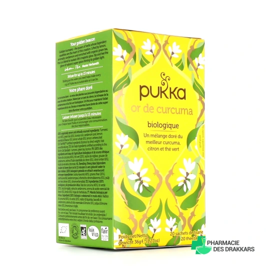 Pukka Thé Vert Or de Curcuma Bio