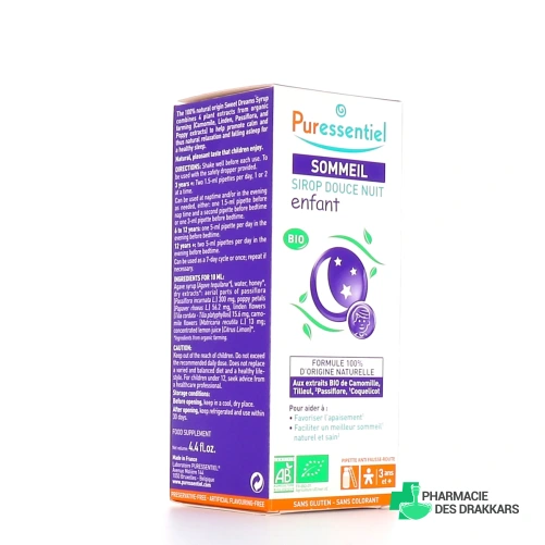Puressentiel Sirop Douce Nuit Sommeil Enfant Bio