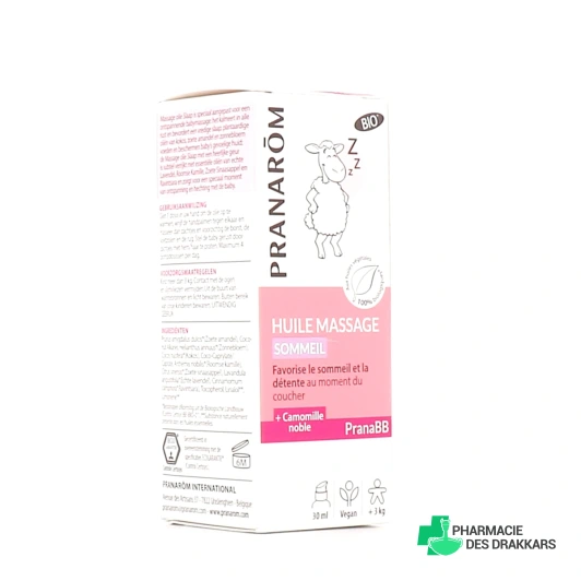 PranaBB Huile Massage Sommeil Bio