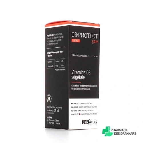 Synactifs D3 Protect Vitamine D3 végétale