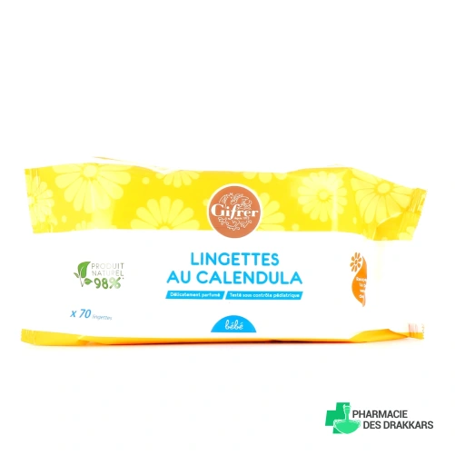 Gifrer Lingettes Nettoyantes Calendula - Vue 360°