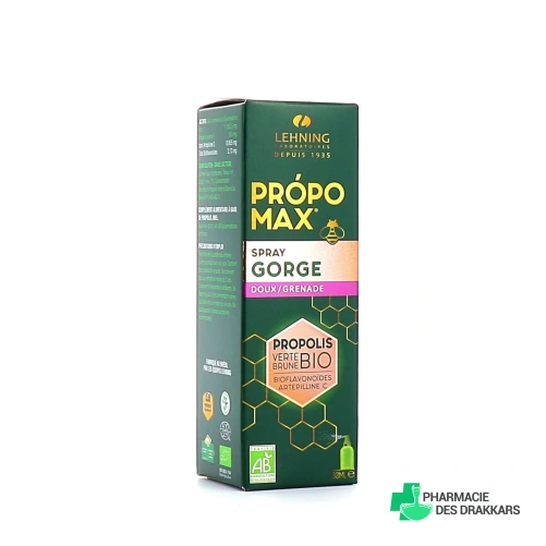 Lehning Propomax Spray Gorge Doux Grenade Propolis Bio