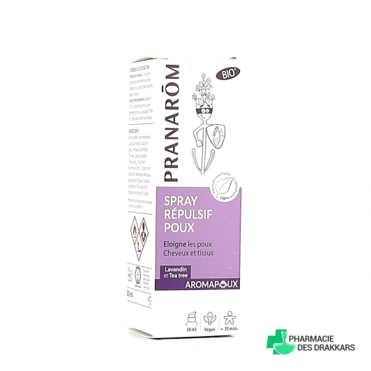 Pranarom Lotion Répulsive Poux Bio Cheveux et Textiles