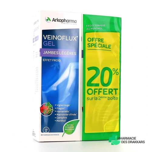 Veinoflux Jambes Légères Gel Effet Froid