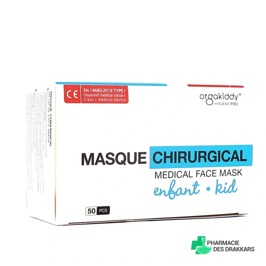 Orgakiddy Masque Chirurgical Adultes & Enfants x 50