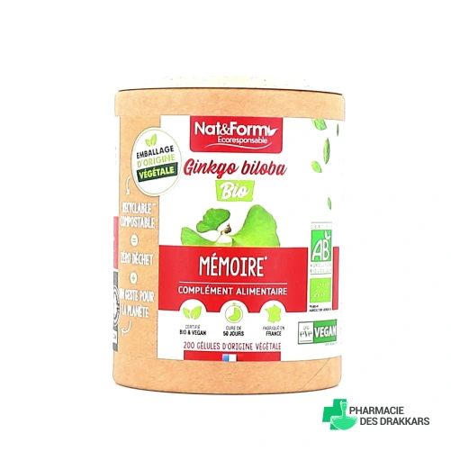 Nat & Form Ginkgo Biloba Bio