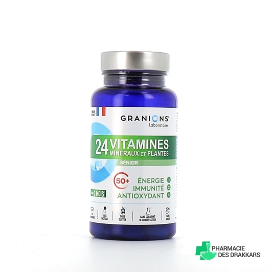 Granions 24 vitamines minéraux et plantes senior