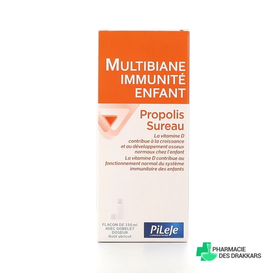 Pileje Multibiane Immunité Enfant Propolis Sureau