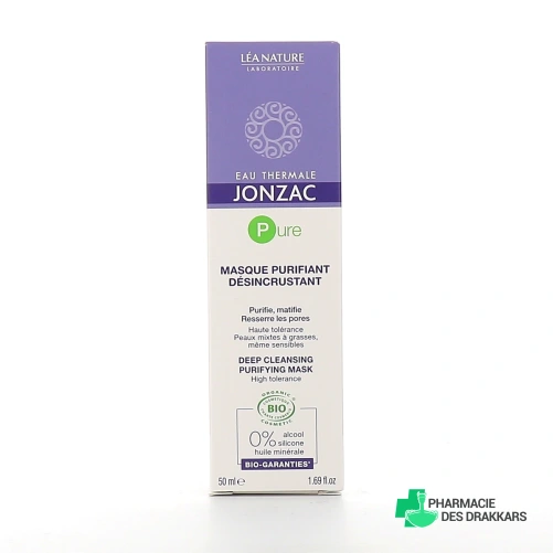 Jonzac Pure Masque Purifiant Désincrustant Bio