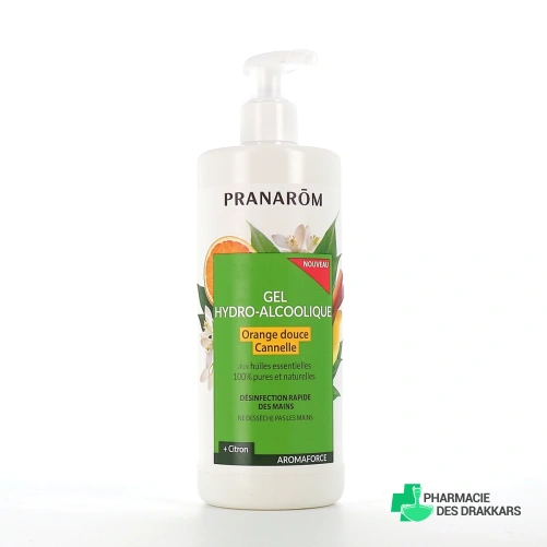 Pranarom Gel hydro-alcoolique Orange douce Cannelle