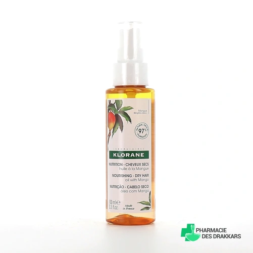 Klorane Huile Nutrition Cheveux Secs mangue