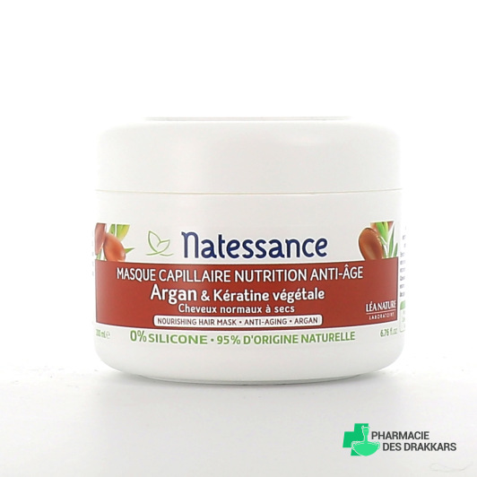 Natessance Masque Capillaire Nutrition Anti-Âge