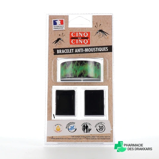 Cinq sur Cinq Bracelet Anti-Moustiques
