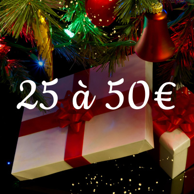 Cadeaux entre 25 et 50€