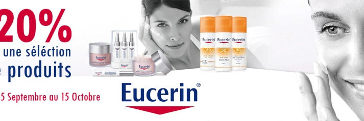Eucerin : -20% sur une sélection de produits !