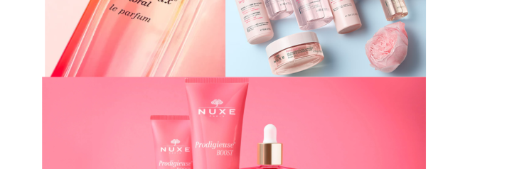 Nuxe very rose + huile prodigieuse florale + prodigieuse boost